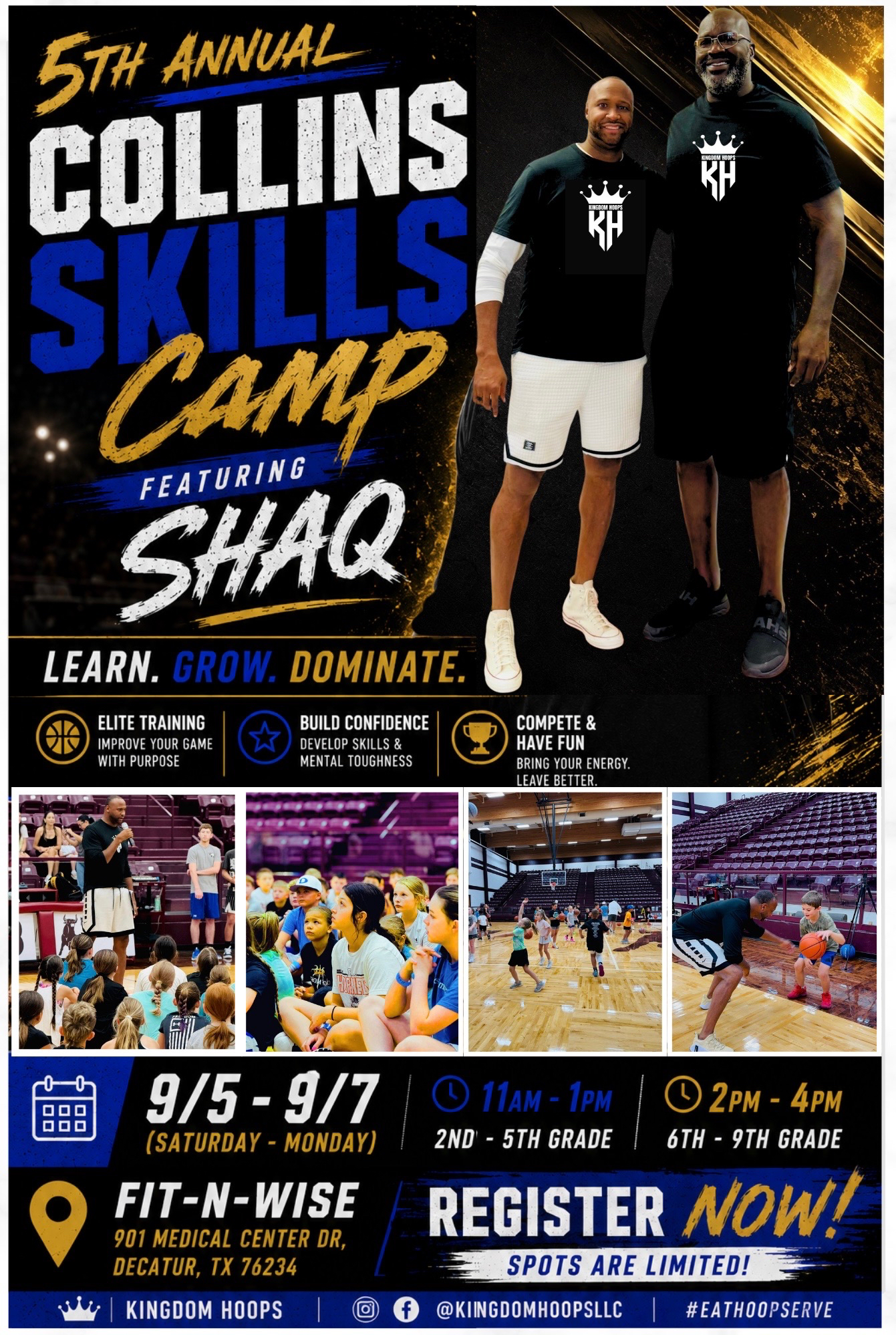 5TH ANNUAL COLLINS SKILLS CAMP WITH SHAQ